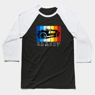 Ride in Style with our Old Retro Classy Car - A Kaleidoscope of Color! Baseball T-Shirt